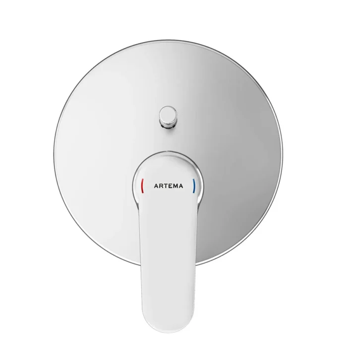 Vitra Root Round Ankastre Banyo Bataryası V-Box Sıva Üstü Grubu, Krom - A42830 - Ankastre Banyo Bataryası - 1