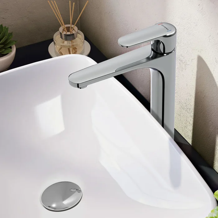 Vitra Root Round Çanak Lavabo Bataryası, Krom - A42707 - Çanak Lavabo Bataryası - 1