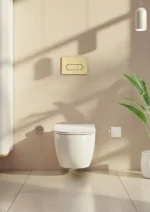 Vitra Root Round Kumanda Paneli, Fırçalı Altın