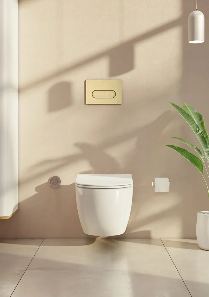 Vitra Root Round Kumanda Paneli, Fırçalı Altın