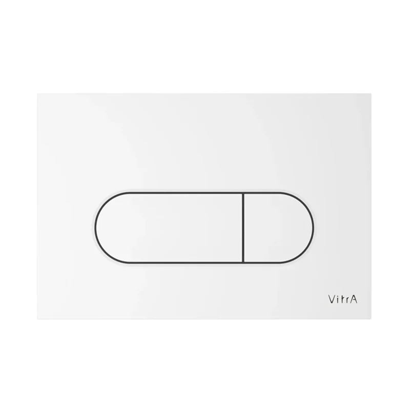 Vitra Root Round Kumanda Paneli, Parlak Beyaz - 740-2200 - Kumanda Panelleri (Gömme Rezervuar Butonları)