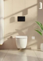 Vitra Root Round Kumanda Paneli, Parlak Siyah - 740-2250 - Kumanda Panelleri (Gömme Rezervuar Butonları) - 1