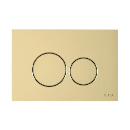 Vitra Root Round Kumanda Paneli, Soft Altın - 740-2224 - Kumanda Panelleri (Gömme Rezervuar Butonları)