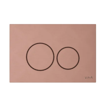 Vitra Root Round Kumanda Paneli, Soft Bakır - 740-2240 - Kumanda Panelleri (Gömme Rezervuar Butonları)