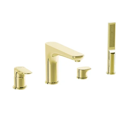 Vitra Root Round Küvet Bataryası 4 Delikli, Soft Altın