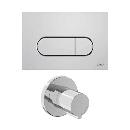 Vitra Root Round Panel Seti, Stop Valf Sıva Üstü Dahil (740-2280+A41461GR)