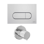 Vitra Root Round Panel Seti, Stop Valf Sıva Üstü Dahil (740-2280+A41461GR) - 800-2031 - İNDİRİMLİ FIRSAT ÜRÜNLERİ, Kumanda Panelleri (Gömme Rezervuar Butonları)