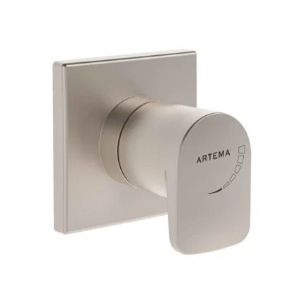 Vitra Root Square Ankastre Stop Valf Sıva Üstü Grubu, Fırçalı Nikel