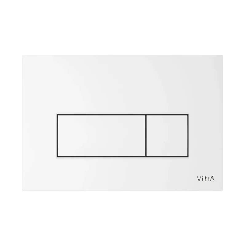 Vitra Root Square Kumanda Paneli Parlak Beyaz - 740-2300 - Kumanda Panelleri (Gömme Rezervuar Butonları)