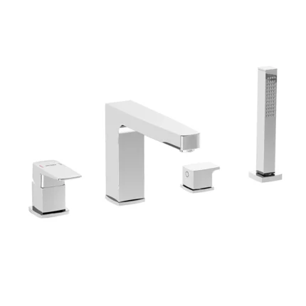 Vitra Root Square Küvet Bataryası 4 Delikli, Krom