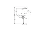 Vitra Root Square Lavabo Bataryası Fırçalı Nikel - A4273234 - Lavabo Bataryası - 2