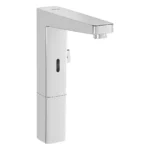 Vitra Root Square Temassız Çanak Lavabo Bataryası Pilli, Çift Su Girişli, Krom - A47129 - Fotoselli Çanak Lavabo Bataryası