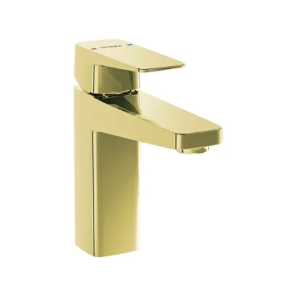 Vitra Root Square Yüksek Lavabo Bataryası Soft Altın - A4273174 - Yüksek Lavabo Bataryası