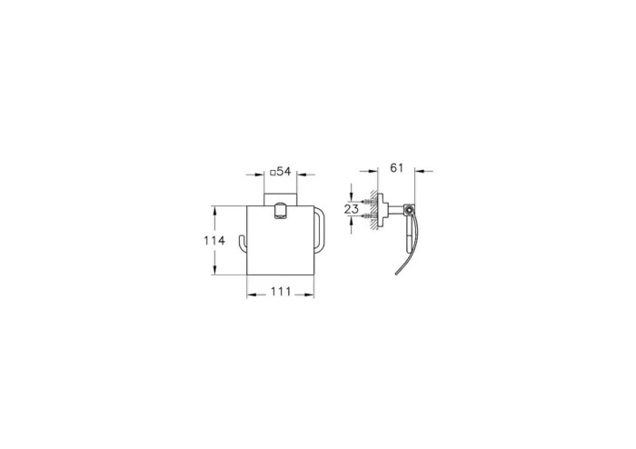 Vitra Root Tuvalet Kağıtlığı (Kapaklı) - A4480436 - Tuvalet Kağıtlık - 1