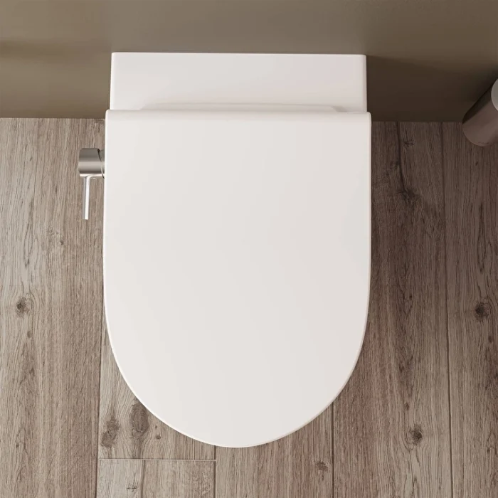 Vitra Sento Asma Klozet 54 cm, Entegre Termostatik Ara Musluklu - 4448B003-7211 - Entegre Ara Musluklu Klozet - 6