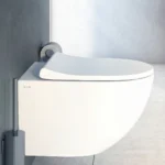 Vitra Sento Klozet Kapağı Slim, Duroplast, Üstten Sıkmalı Yavaş Kapanır, Kolay Sök-Tak, Metal Menteşeli, Mat Beyaz - 130-401R009 - Klozet Kapağı - 1