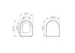 Vitra Sento Klozet Kapağı Slim, Duroplast, Üstten Sıkmalı Yavaş Kapanır, Kolay Sök-Tak, Metal Menteşeli, Mat Beyaz - 130-401R009 - Klozet Kapağı - 3