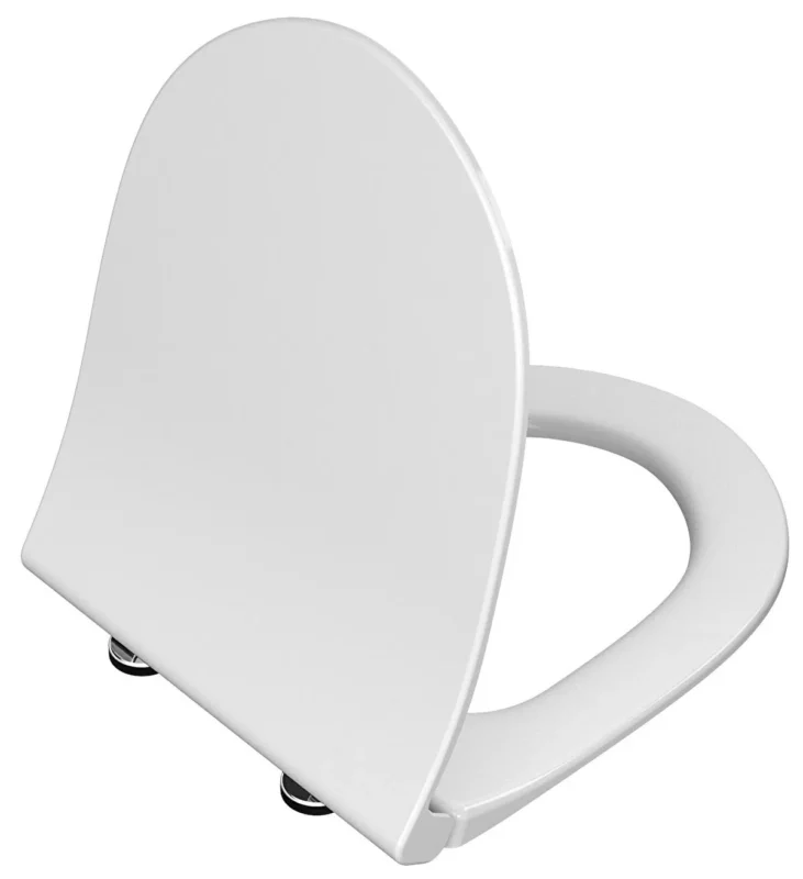 Vitra Sento Klozet Kapağı Slim, Duroplast, Üstten Sıkmalı Yavaş Kapanır, Metal Menteşeli, Mat Beyaz - 120-401-009 - Klozet Kapağı