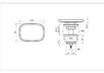 Vitra Sifon Tapası Mat Taş Gri - 6371L076-1001 - Lavabo Süzgeci - 1