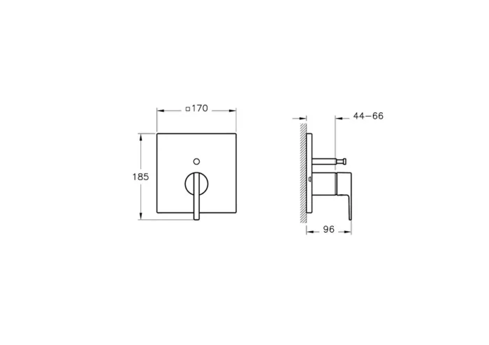 Vitra Suit Ankastre Banyo Bataryası (V-Box Sıva Üstü Grubu) Krom