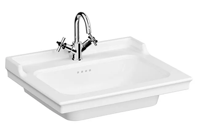 Vitra Valarte Etajerli Lavabo 65x53 cm Taşma Delikli Beyaz