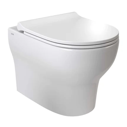 Vitra Zentrum Asma Klozet SmoothFlush, Gizli Montajlı, 52 cm, Beyaz - 7786L003-0090 - Asma Klozet