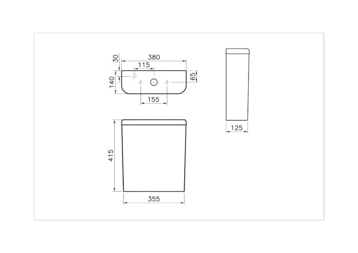 Vitra Zentrum Rezervuar - 5783L003-0107 - Rezervuarlar - 2