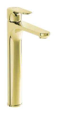 VitraRoot Round Tezgah Üstü Lavabo Bataryası, Soft Altın - A4270774 - Çanak Lavabo Bataryası