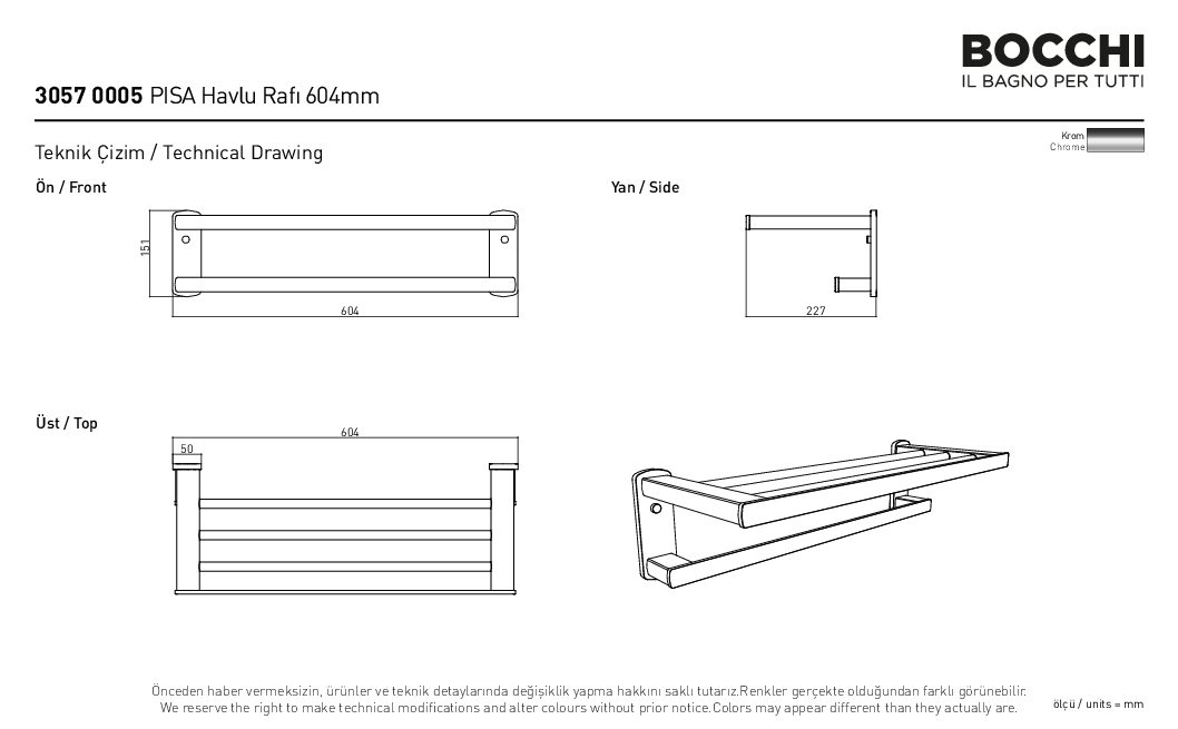 3057 0005 Pisa Havlu Rafi 604 mm pdf