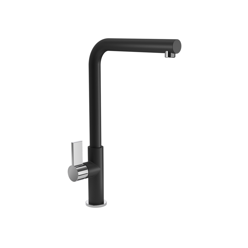 Bocchi Bari Tek Kumandalı Eviye Bataryası Deep Black - GE-074-2350 - Mutfak Eviye Bataryaları