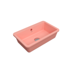 Bocchi Milano Tezgah Altı Lavabo 44 cm - Mat Somon - 1688-032-0125 - Tezgah Altı Hilton Lavabo