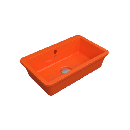 Bocchi Milano Tezgah Altı Lavabo 44 cm - Parlak Turuncu - 1688-012-0125 - Tezgah Altı Hilton Lavabo
