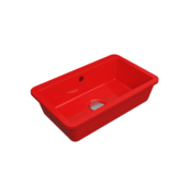 Bocchi Milano Tezgah Altı Lavabo 44 cm -Parlak Kırmızı - 1688-019-0125 - Tezgah Altı Hilton Lavabo