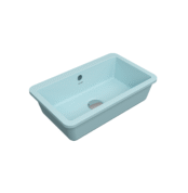 Bocchi Milano Tezgah Altı Lavabo 44 cm - Mat Buz Mavisi