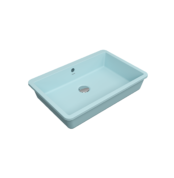 Bocchi Milano Tezgah Altı Lavabo 55 cm -Mat Buz Mavisi - 1687-029-0125 - Tezgah Altı Hilton Lavabo