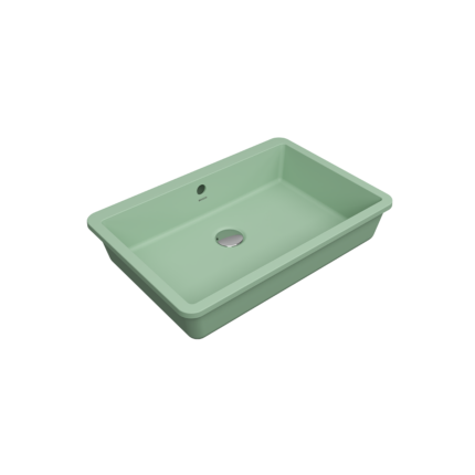 Bocchi Milano Tezgah Altı Lavabo 55 cm -Mat Mint Yeşil - 1687-033-0125 - Tezgah Altı Hilton Lavabo