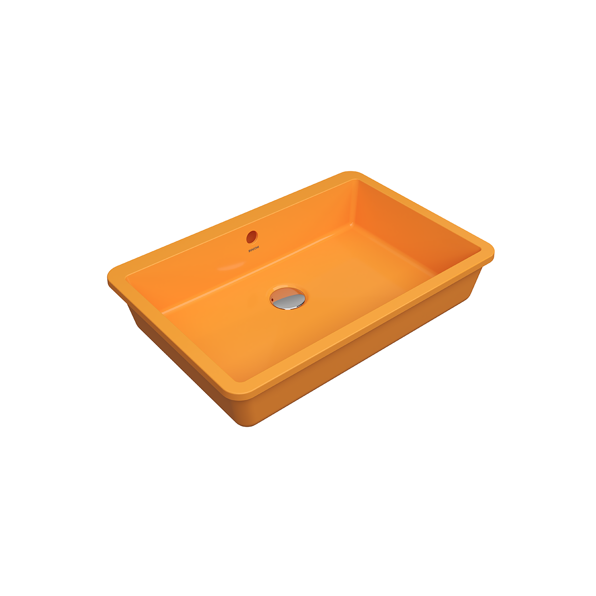 Bocchi Milano Tezgah Altı Lavabo 55 cm -Parlak Mandalina Sarısı Bocchi Milano Tezgah Altı Lavabo 55 cm -Parlak Mandalina Sarısı - 1687-021-0125 - Tezgah Altı Hilton Lavabo