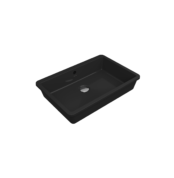 Bocchi Milano Tezgah Altı Lavabo 55 cm -Parlak Siyah - 1687-005-0125 - Tezgah Altı Hilton Lavabo