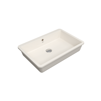 Bocchi Milano Tezgah Altı Lavabo 55 cm -Parlak Bisküvi