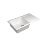 Bocchi Prato 860x500 Tek Gözlü Damlalıklı Bianco Latte