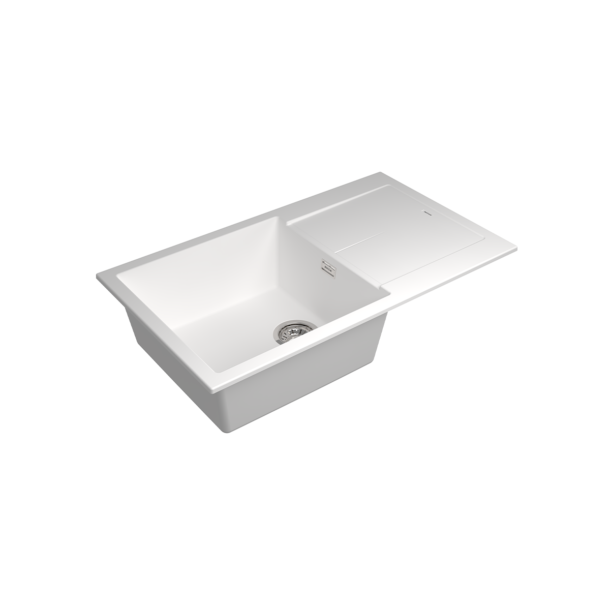 Bocchi Prato 860x500 Tek Gözlü Damlalıklı Bianco Latte Bocchi Prato 860x500 Tek Gözlü Damlalıklı Bianco Latte - GE-075-8610 - Granit Mutfak Eviyeleri