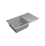 Bocchi Prato 860x500 Tek Gözlü Damlalıklı Urban Grey - GE-077-8610 - Granit Mutfak Eviyeleri