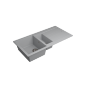 Bocchi Prato 990x500 1.5 Gözlü Damlalıklı Urban Grey - GE-077-9915 - Granit Mutfak Eviyeleri