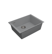 Bocchi Trento 600x400 Tezgahaltı Urban Grey - GE-077-6010 - Granit Mutfak Eviyeleri