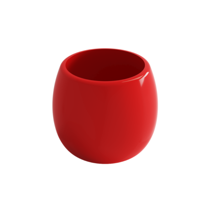 Bocchi Uovo Diş Fırçalık Seramik Parlak Kırmızı - 3023-019-0003 - Diş Fırçalık