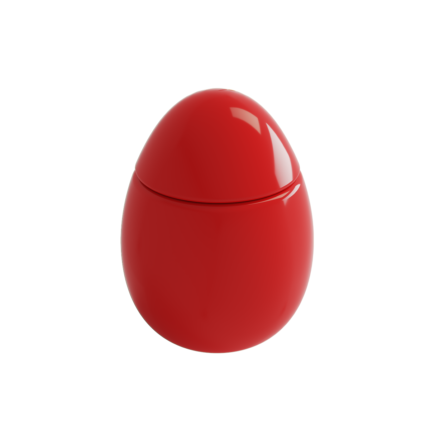 Bocchi Uovo Pamukluk Seramik Parlak Kırmızı - 3023-019-0004 - Pamukluk