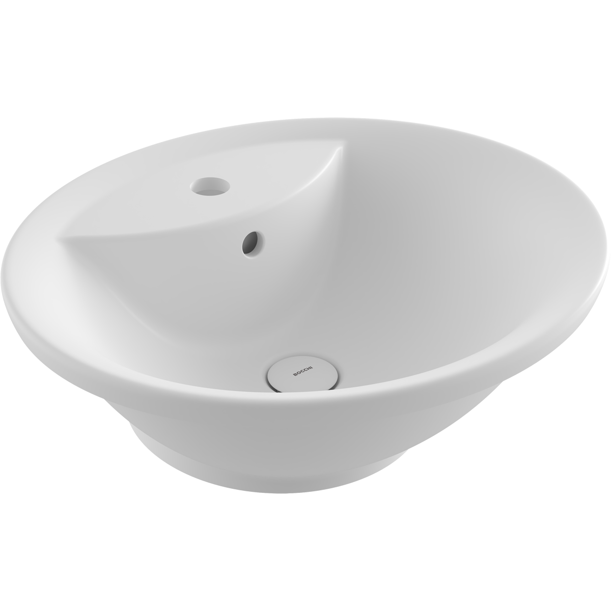 Bocchi Verona Bat Banklı Tezgah Üstü Lavabo 50 cm - Mat Beyaz Bocchi Verona Bat Banklı Tezgah Üstü Lavabo 50 cm - Mat Beyaz