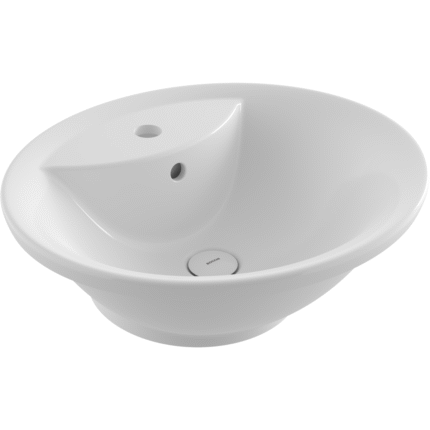 Bocchi Verona Bat Banklı Tezgah Altı Lavabo 50 cm - Parlak Beyaz