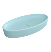 Bocchi Vessel Elips Çanak Lav 85 cm-Mat Buz Mavi - 1014-029-0125 - Çanak Lavabo