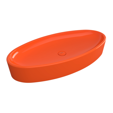 Bocchi Vessel Elips Çanak Lav 85 cm-Parlak Turuncu - 1014-012-0125 - Çanak Lavabo